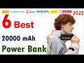 ⚡ Top 6 Best 20000 mAh Power Bank in india 2022 ⚡ | Fast Charging 20k mAh,  Price, Guide, Reviews 🔥