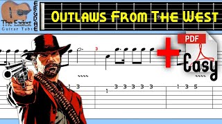 Video thumbnail of "Rdr2 - Outlaws From The West Guitar Tab"