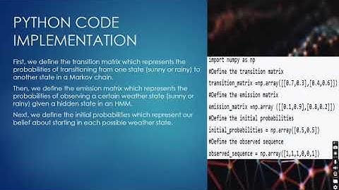 Implementation of Hidden Markov Models