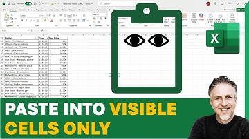 Excel - Paste into Visible Cells Only