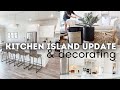 SMALL KITCHEN MAKEOVER 2021 | MODERN FARMHOUSE KITCHEN MAKEOVER | PAINTING KITCHEN ISLAND