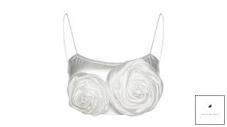 3D Flower Cropped Cami Top