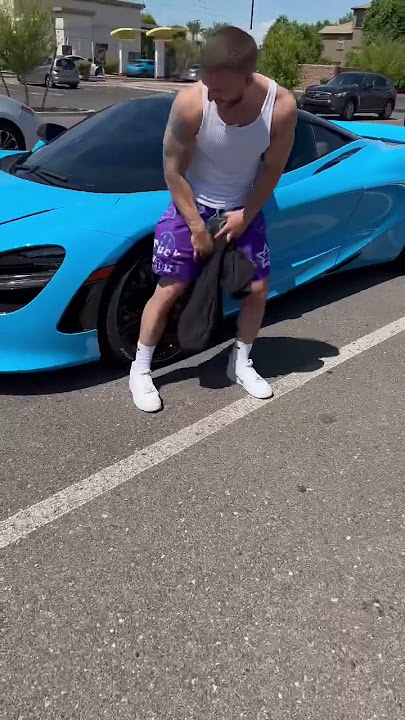 Caught a stranger sitting on my $300k Mclaren 720s… he was not expecting me to do THIS…