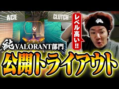 【ムラゲ】逸材だらけの公開トライアウトで思わず解説の熱が入るBiju【VALORANT】
