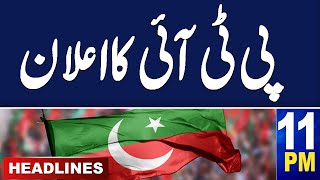 Samaa News Headlines 11 PM| PTI Announcement | Supreme Court Final Decision |25 March 2024 |SAMAA TV