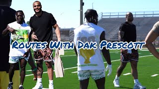 Routes with Americas QuarterBack Dak Prescott !! (MUST WATCH)