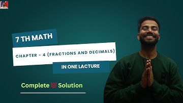 7th Math  complete 💯 Solution  Chapter - 2 (Fractions and Decimals)   || #anoption04 #math