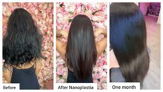before&amp; after hair treatment