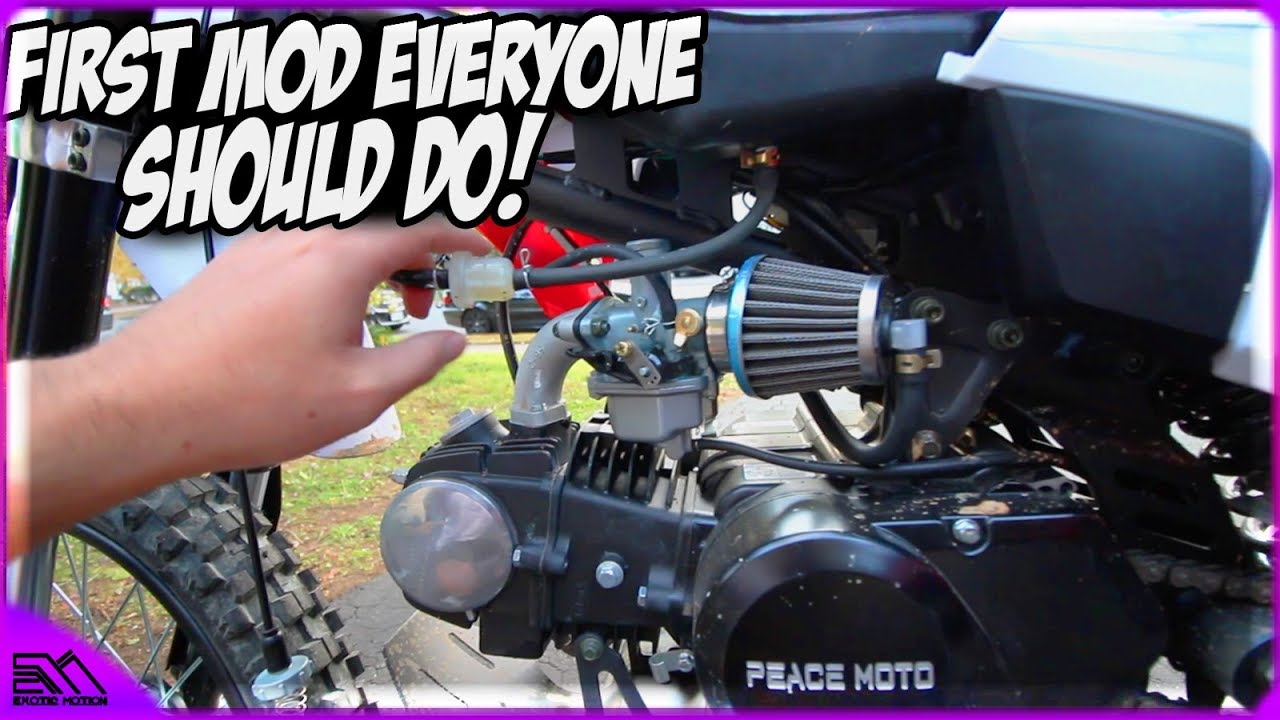 First Mod Everyone Should Do After Buying A Chinese Pit/Dirt Bike To Improve Performance!