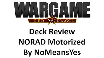 Wargame Red Dragon NORAD Motorized by NoMeansYes