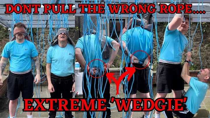 Don’t Pull The WRONG Rope…. Extreme WEDGIE Edition! 😱