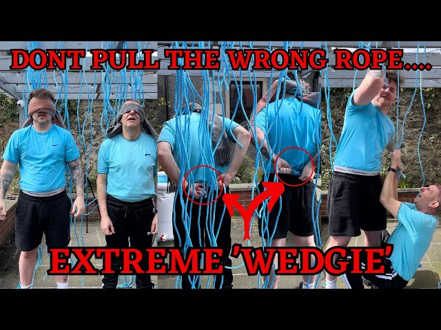 Don’t Pull The WRONG Rope…. Extreme WEDGIE Edition! 😱 class=