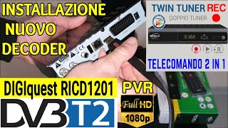 Come Installare il Nuovo Decoder TV DVB-T2 Digiquest Twin Tuner REC Full HD e Aggiornare Il Software screenshot 3