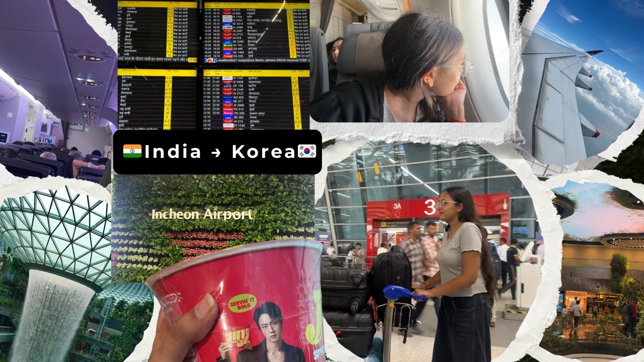 India to South Korea 🇮🇳✈️ 🇰🇷 | 8 Hours at Changi Airport | My Soul to Seoul🇰🇷 [English CC]