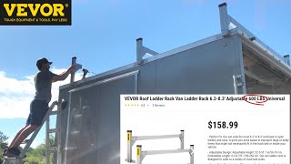 Cargo Trailer Conversion Series: Vevor Ladder Rack, future roof deck!