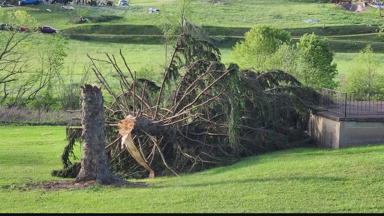National Weather Service surveys tornado damage following Wednesday's ...