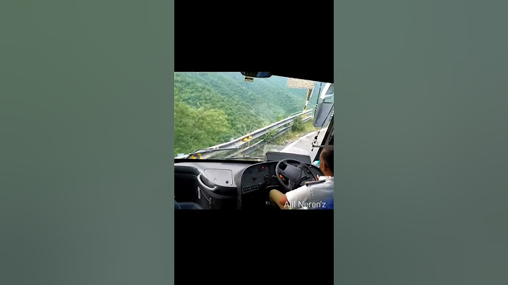 Volvo Bus Amazing Steering Action for a Single Point Ghat Section Turn.