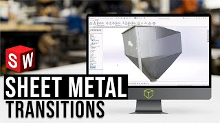 Creating a Round-to-Square Sheet Metal Transition in SOLIDWORKS