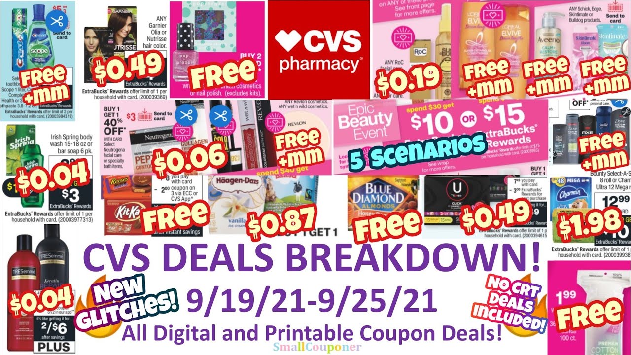 CVS Deals Breakdown 9/19/219/25/21! Easy! Glitches! Freebies