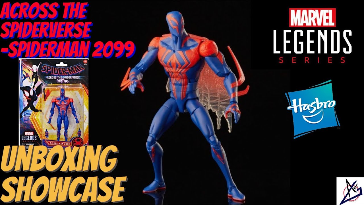 Marvel Legends Spiderman 2099 Across the Spiderverse Wave - Unboxing ...