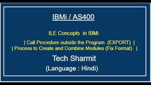 IBMi (AS400) - Module creation in fix format | ile concepts as400 |ile concepts ias400 interview que