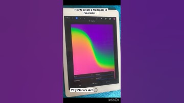 ProCreate Tutorial - How to create a Wallpaper in Procreate ✨#shorts