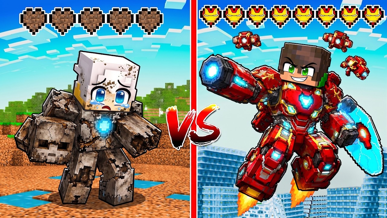 Mi EVOLVO da IRON MAN POVERO ad IRON MAN RICCO su Minecraft!