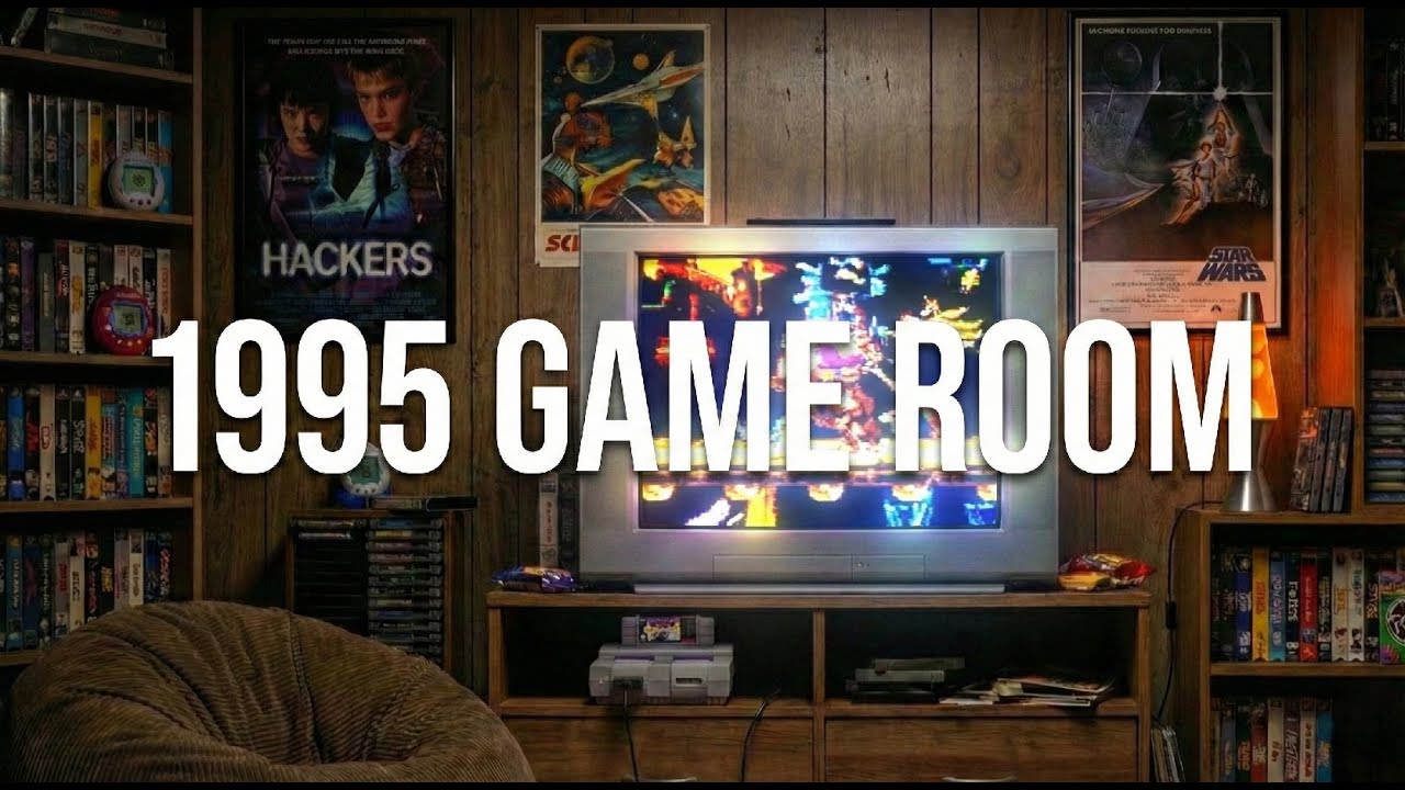Game Room 1995 Late Night // Synthwave, 16-Bit House & Retro Focus Music