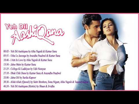 Yeh Dil Aashiqana Movie Songs - Full Album - Bollywood Songs Karan Nath, Jividha, Nadeem Shravan