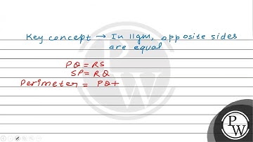 In the given figure, \( P Q R S \) is a parallelogram. If perimeter...