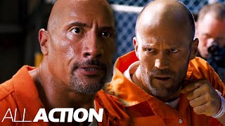 Hobbs & Shaw Prison Break | The Fate Of The Furious (2017) | All Action