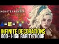 (Patched) FASTEST Decoration Farm For Endgame (Overpowered Melding) - Monster Hunter Wilds