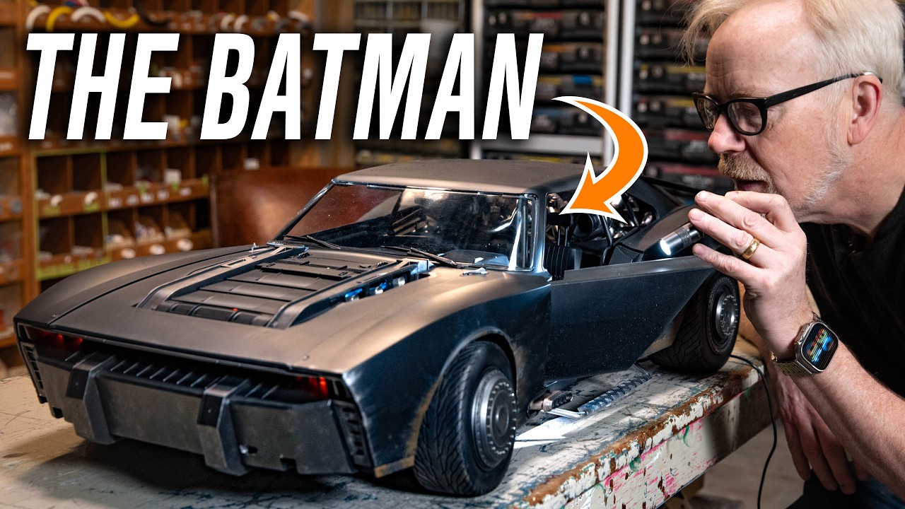 Adam Savage Unboxes The Batmobile from The Batman (2022)! 