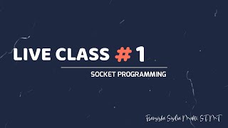 Celebrity Socket Programming #1 - Introduction (Live Class) | Pengenalan Konsep Pemrograman Soket Profile