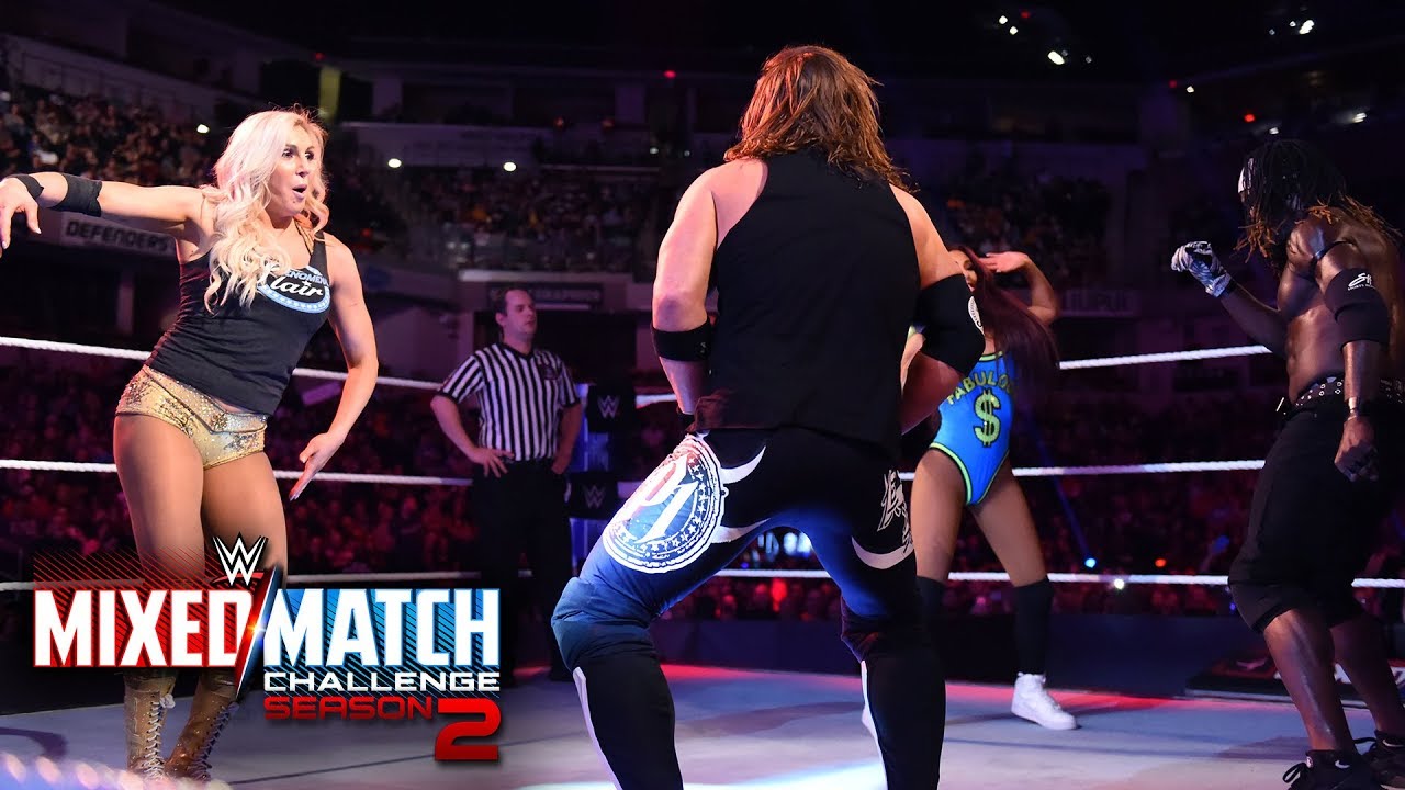 Styles' split goes wrong during dance break against Fabulous Truth on WWE MMC