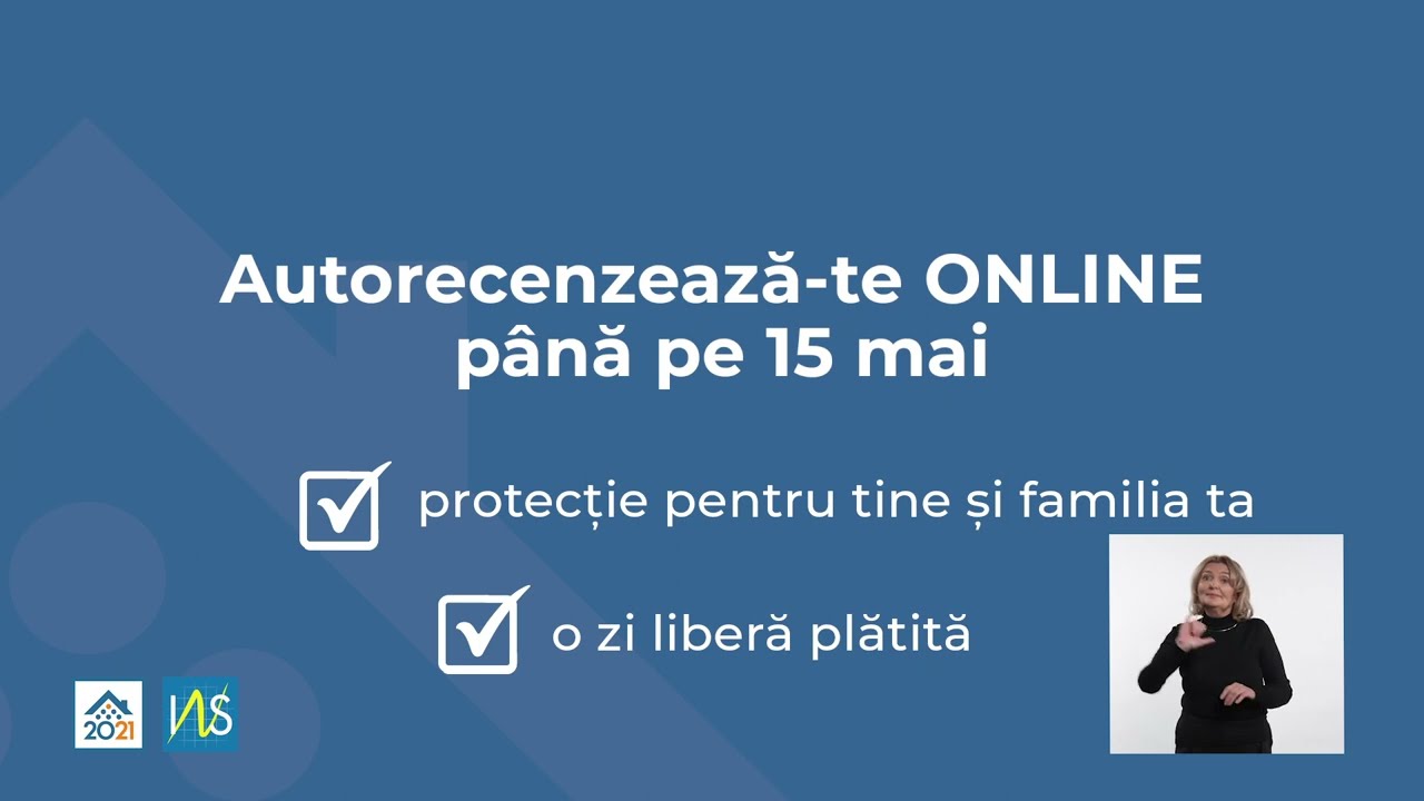 Recensamant 2021 - Autorecenzeaza-te online! - YouTube