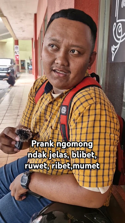 Prank Ngomong Ndak Jelas pertanyaannya bikin masnya meronta ronta#prank