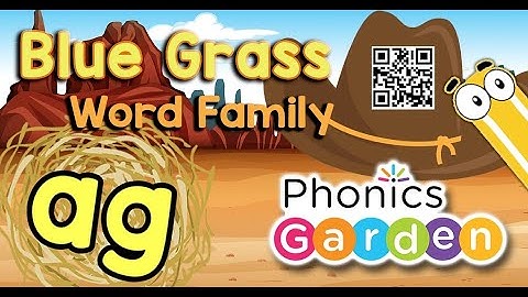 AG | Word Family | Bluegrass | Phonics Garden