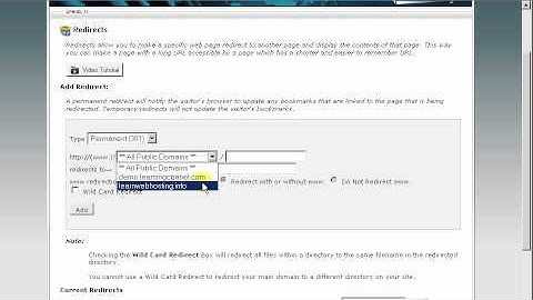 Creating a URL Redirect in cPanel