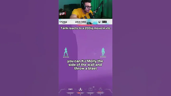 tarik reacts to a 200iq play to destroy kj Ult #trending #shorts #valorant #tarik #vtc14