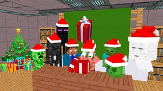 Monster School: OPENING CHRISTMAS GIFT - Minecraft Animation