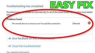 How To Fix The Remote Device Or Resource Won