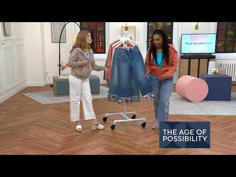 Driftwood Jeans Charlee Embroidered Cuff Jean on QVC @QVCtv