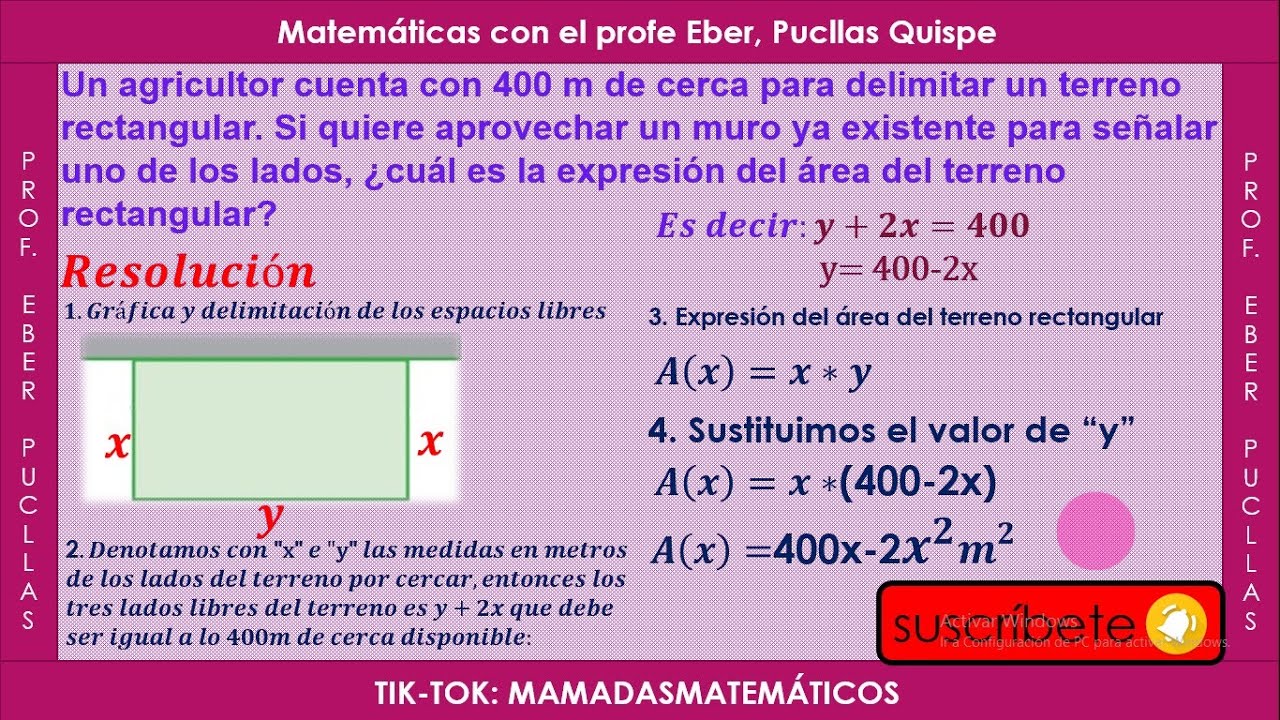 rea-de-un-terreno-rectangular-problema-resuelto-youtube