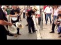 Street band performing when the saints go marching in in verona  italy