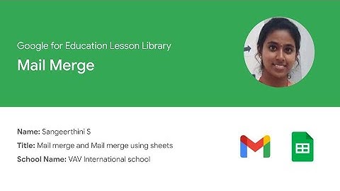 Gmail: Mail merge using Gmail and Google sheets.