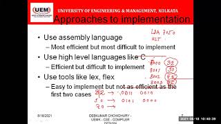 LEXICAL ANALYSIS   PART I