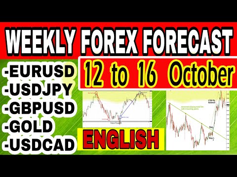 (12 to 16 OCTOBER)  weekly forex forecast | EURUSD / GBPUSD / USDJPY /GOLD | forex trading | English