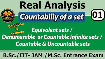 Real Analysis 4.1 [Equivalent sets] [Denumerable / Countable sets] #real_analysis #hnbgu #ccs #bsc