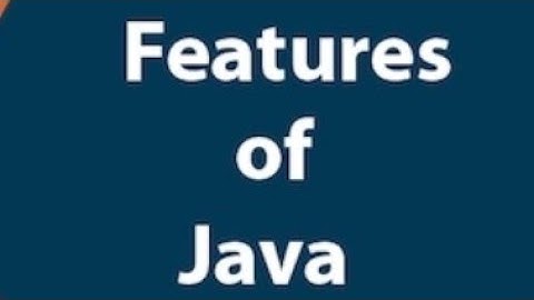 4. Java buzzwords(features of java)